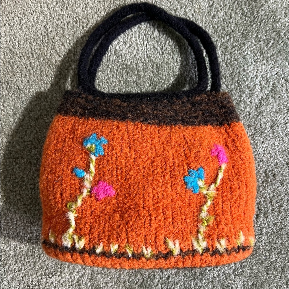 Vintage Handcrafted Wool Bag - Picture 1 of 5